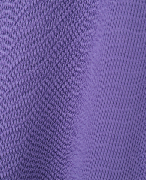 【AURALEE/オーラリー】SUPER FINE WOOL HIGH GAUGE RIB KNIT P/O 詳細画像 パープル 6