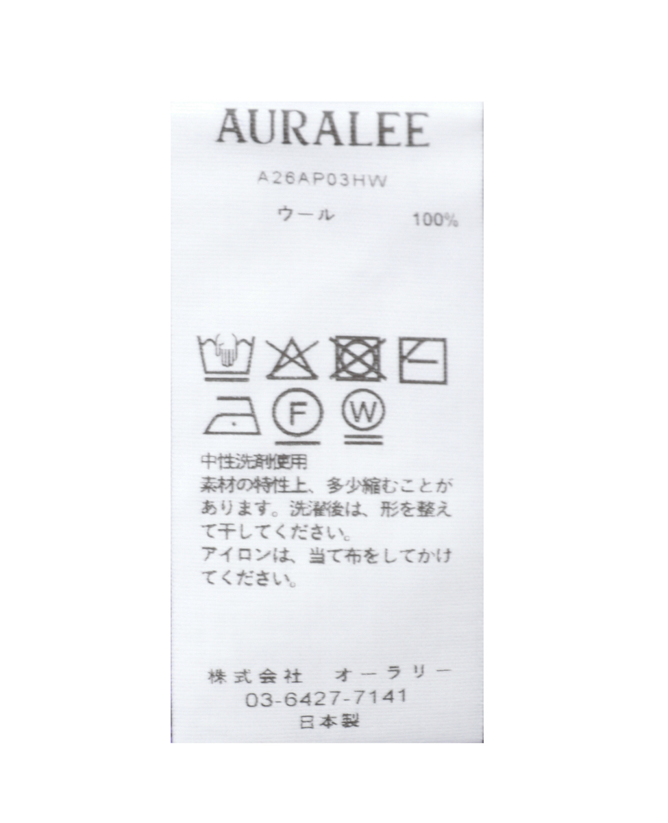 【AURALEE/オーラリー】SUPER FINE WOOL HIGH GAUGE RIB KNIT P/O 詳細画像 パープル 5