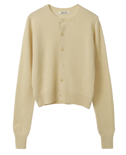 【AURALEE/オーラリー】LIGHT CASHMERE KNIT CREW-NECK CARDIGAN
