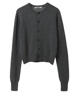 【AURALEE/オーラリー】LIGHT CASHMERE KNIT CREW-NECK CARDIGAN