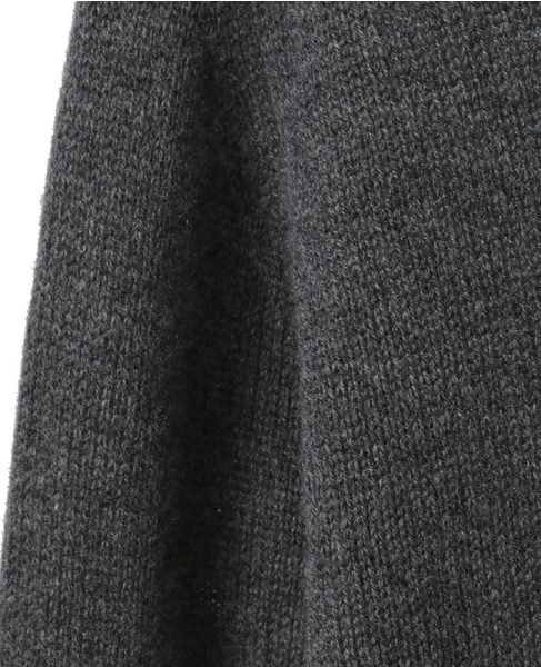 【AURALEE/オーラリー】LIGHT CASHMERE KNIT CREW-NECK CARDIGAN 詳細画像 チャコールグレー 7