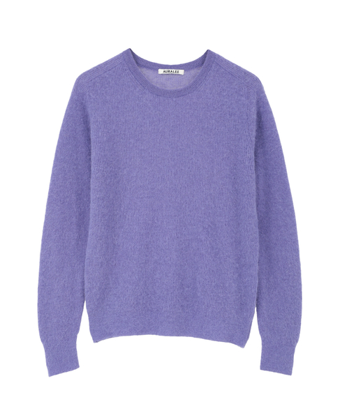 【AURALEE/オーラリー】BABY SURI ALPACA SHEER KNIT P/O 詳細画像 パープル 1