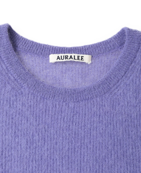 【AURALEE/オーラリー】BABY SURI ALPACA SHEER KNIT P/O 詳細画像 パープル 3