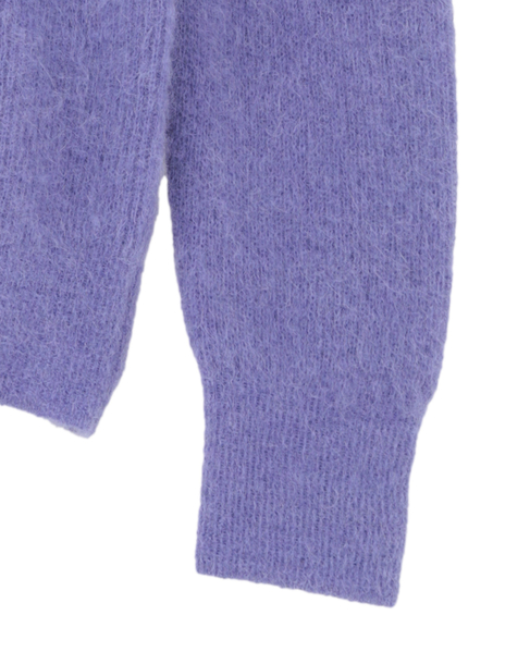 【AURALEE/オーラリー】BABY SURI ALPACA SHEER KNIT P/O 詳細画像 パープル 4