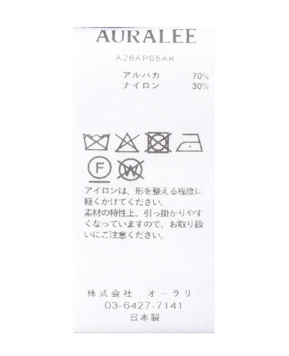 【AURALEE/オーラリー】BABY SURI ALPACA SHEER KNIT P/O 詳細画像 パープル 5