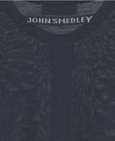 【JOHN SMEDLEY/ジョンスメドレー】JSロゴジャガード長袖ニットカーディガン 詳細画像 ネイビー 7