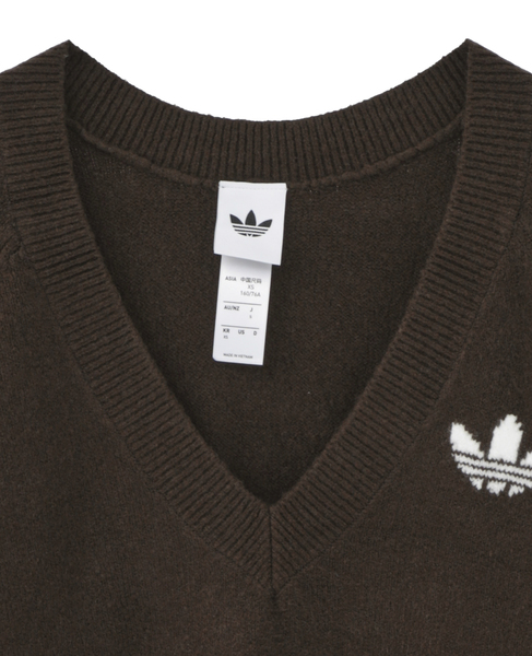 【adidas Originals/アディダスオリジナルス】ESSENTIALS KNIT SWEATSHIRT 詳細画像 ブラウン 3