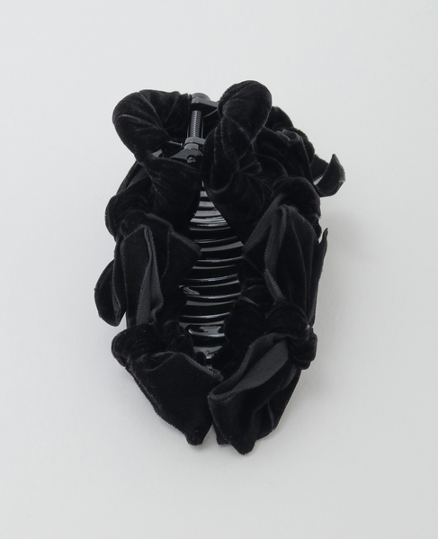 【TRESSE /トレス】velvet Ruban Clip in Black 詳細画像 ブラック 2