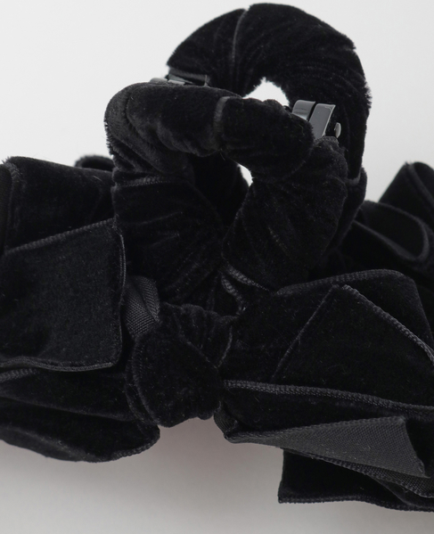 【TRESSE /トレス】velvet Ruban Clip in Black 詳細画像 ブラック 6
