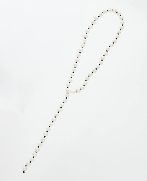 【TEINTE/タント】CALLA WHITE PEARL STRAND NECKLACE 50cm 詳細画像 ブラック 1