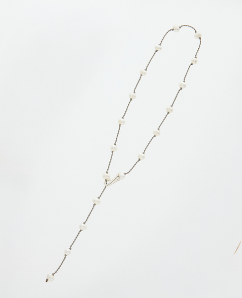 【TEINTE/タント】CALLA WHITE PEARL CORD NECKLACE 詳細画像 トープ 1