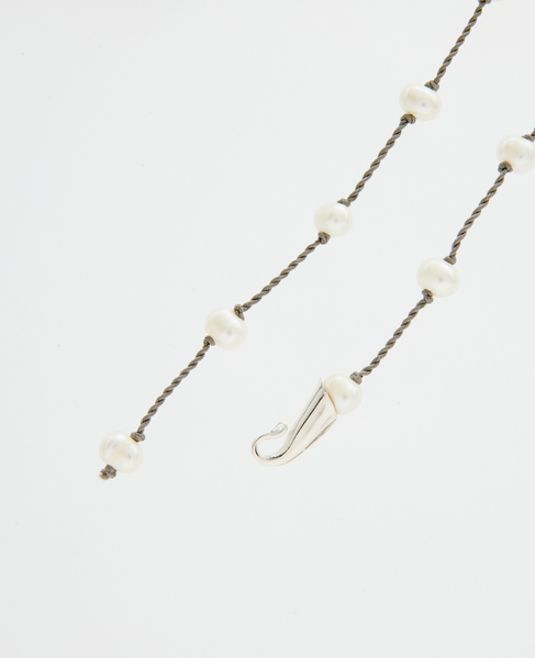 【TEINTE/タント】CALLA WHITE PEARL CORD NECKLACE 詳細画像 トープ 2