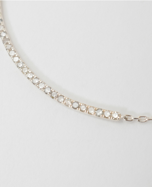 【MALUS /マリュス】Diamond line necklace 詳細画像 シルバー 2