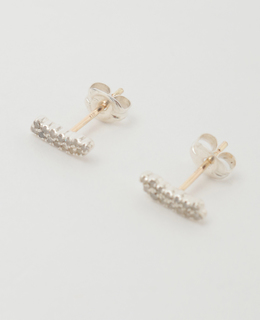 【MALUS /マリュス】Diamond line earrings