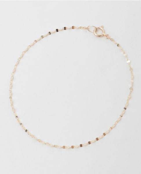 【wePERM /ウィパーマ 】Pancake Chain Bracelet 詳細画像 ゴールド 1
