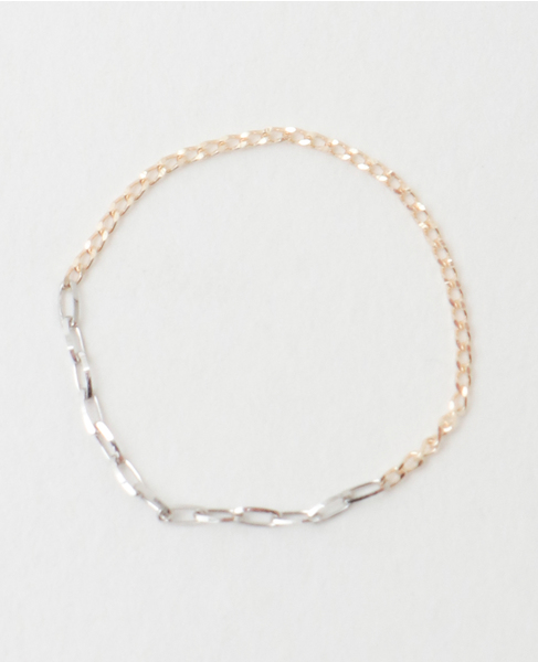 【wePERM /ウィパーマ 】Asymmetric Chain Ring3(K10) : 2(PT) 詳細画像 ゴールド 1