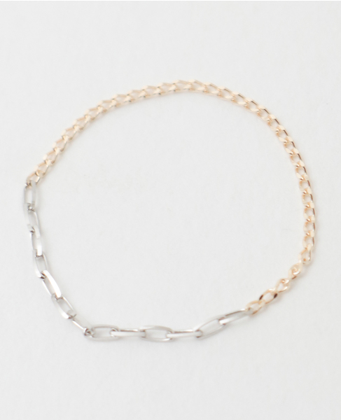 【wePERM /ウィパーマ 】Asymmetric Chain Ring3(K10) : 2(PT) 詳細画像 ゴールド 2