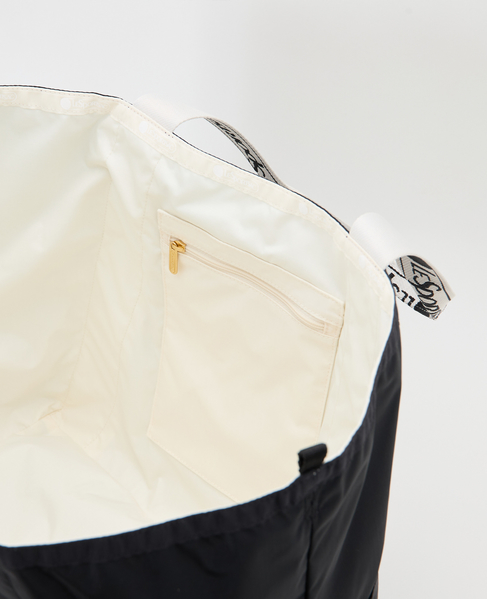 《別注》【LeSportsac/レスポートサック】1043 E/W REVERSIBLE PKT TOTE(Solid) 詳細画像 ブラック 6