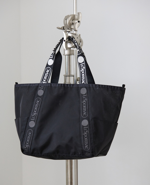 《別注》【LeSportsac/レスポートサック】1043 E/W REVERSIBLE PKT TOTE(Mesh) 詳細画像 ブラック 1