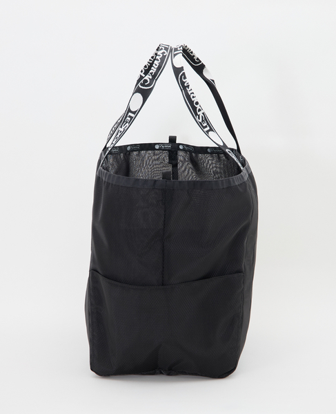 《別注》【LeSportsac/レスポートサック】1043 E/W REVERSIBLE PKT TOTE(Mesh) 詳細画像 ブラック 3