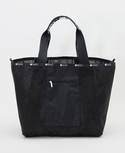 《別注》【LeSportsac/レスポートサック】1043 E/W REVERSIBLE PKT TOTE(Mesh) 詳細画像 ブラック 6