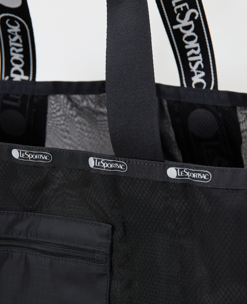 《別注》【LeSportsac/レスポートサック】1043 E/W REVERSIBLE PKT TOTE(Mesh) 詳細画像 ブラック 7