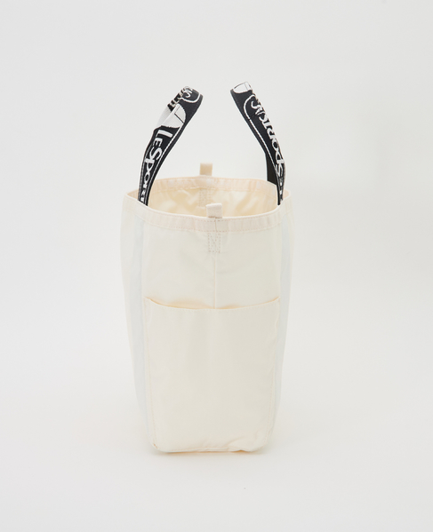 《別注》【LeSportsac/レスポートサック】SM REVERSIBLE PKT TOTE(Solid) 詳細画像 アイボリー 3