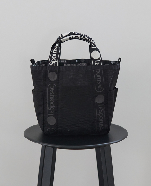 《別注》【LeSportsac/レスポートサック】SM REVERSIBLE PKT TOTE(Mesh) 詳細画像 ブラック 1