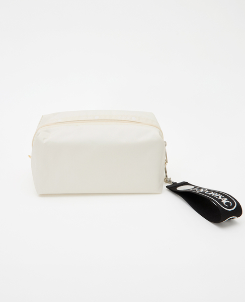 《別注》【LeSportsac/レスポートサック】LARGE ZIP POUCH W/CHARM 詳細画像 アイボリー 2
