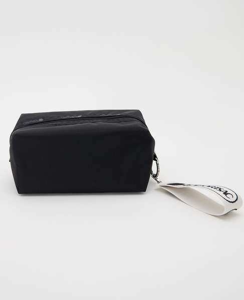 《別注》【LeSportsac/レスポートサック】LARGE ZIP POUCH W/CHARM 詳細画像 ブラック 1