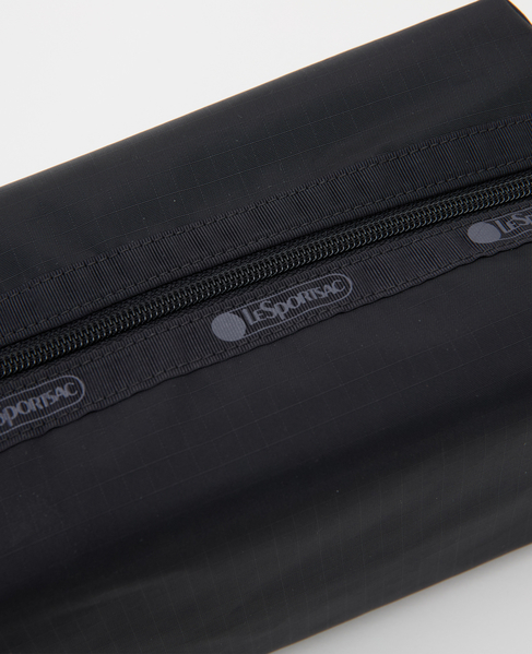 《別注》【LeSportsac/レスポートサック】LARGE ZIP POUCH W/CHARM 詳細画像 ブラック 4
