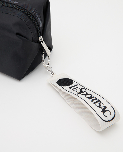 《別注》【LeSportsac/レスポートサック】LARGE ZIP POUCH W/CHARM 詳細画像 ブラック 5