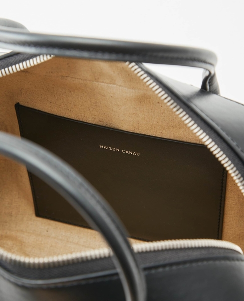 《追加》【MAISON CANAU/メゾンカナウ】ボックスボストン(M) 詳細画像 ブラック 8