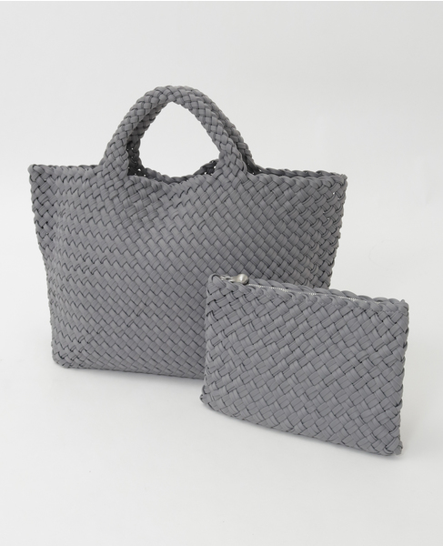 【NAGHEDI/ナゲディ】St Barths Medium Tote Weave 詳細画像 グレー 1