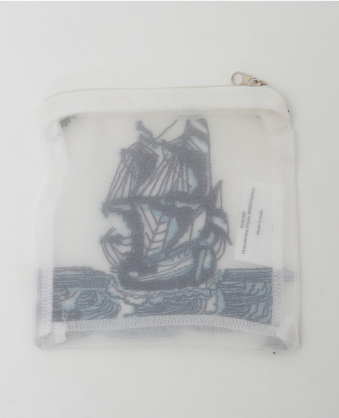 《WEB限定》【Brigitte Tanaka/ブリジット タナカ】DELFT CARREAU POUCH 詳細画像 ブルー 2