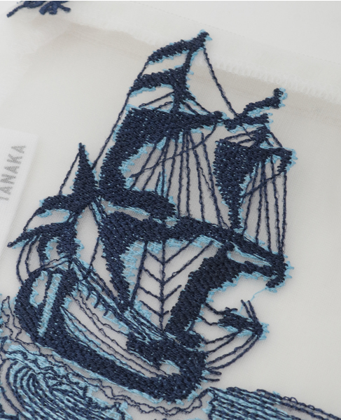《WEB限定》【Brigitte Tanaka/ブリジット タナカ】DELFT CARREAU POUCH 詳細画像 ブルー 3