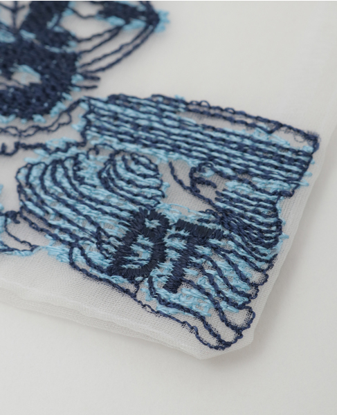《WEB限定》【Brigitte Tanaka/ブリジット タナカ】DELFT CARREAU POUCH 詳細画像 ブルー 4