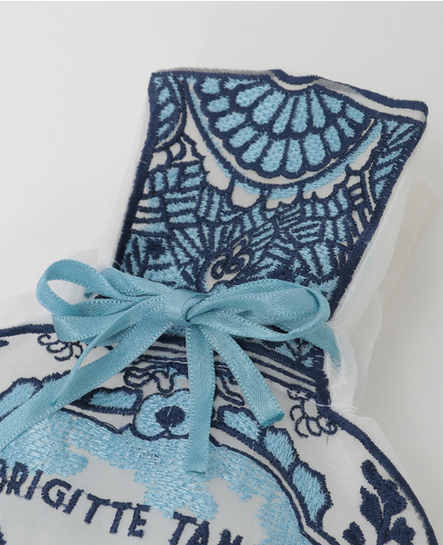 《WEB限定》【Brigitte Tanaka/ブリジット タナカ】DELFT VASE POUCH 詳細画像 ブルー 3