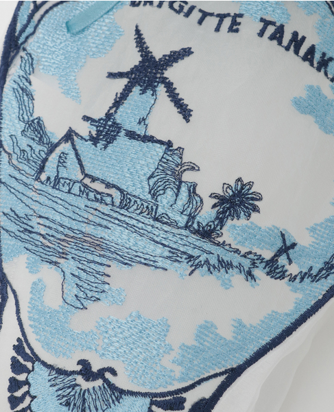 《WEB限定》【Brigitte Tanaka/ブリジット タナカ】DELFT VASE POUCH 詳細画像 ブルー 4