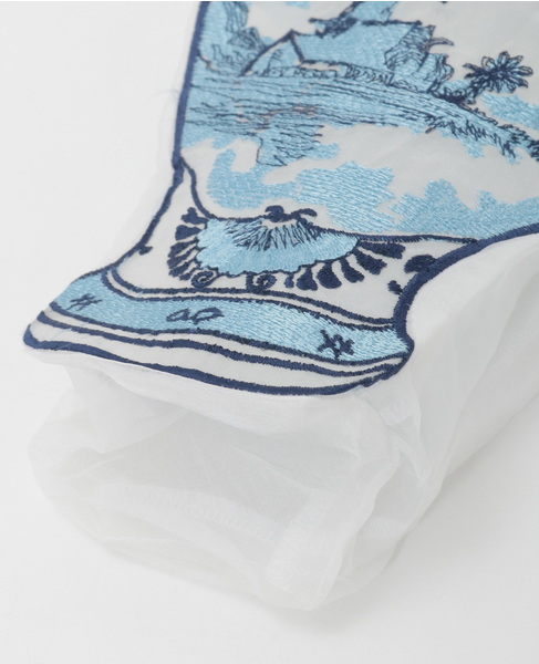《WEB限定》【Brigitte Tanaka/ブリジット タナカ】DELFT VASE POUCH 詳細画像 ブルー 5