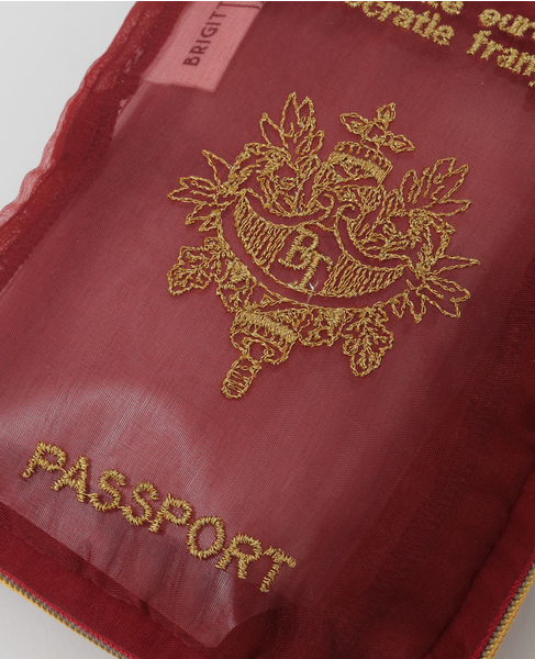 《WEB限定》【Brigitte Tanaka/ブリジット タナカ】FRENCH PASSPORT POUCH 詳細画像 レッド 4