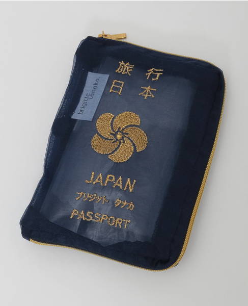 《WEB限定》【Brigitte Tanaka/ブリジット タナカ】JAPANESE PASSPORT POUCH 詳細画像 ネイビー 1