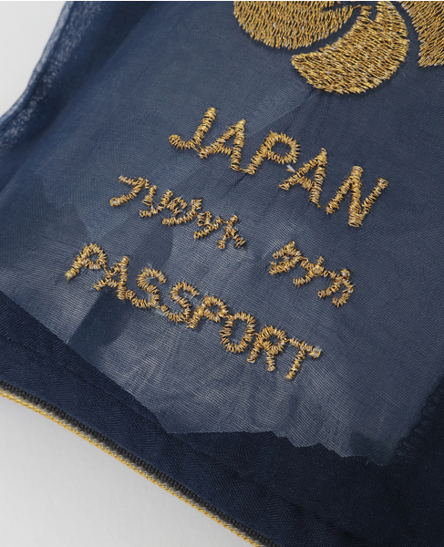 《WEB限定》【Brigitte Tanaka/ブリジット タナカ】JAPANESE PASSPORT POUCH 詳細画像 ネイビー 4