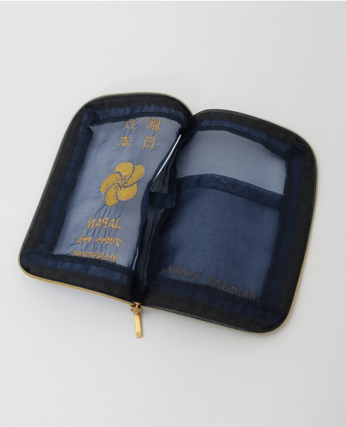 《WEB限定》【Brigitte Tanaka/ブリジット タナカ】JAPANESE PASSPORT POUCH 詳細画像 ネイビー 7