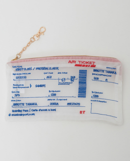 《WEB限定》【Brigitte Tanaka/ブリジット タナカ】AIRTICKET POCHETTE KEY HOLDER