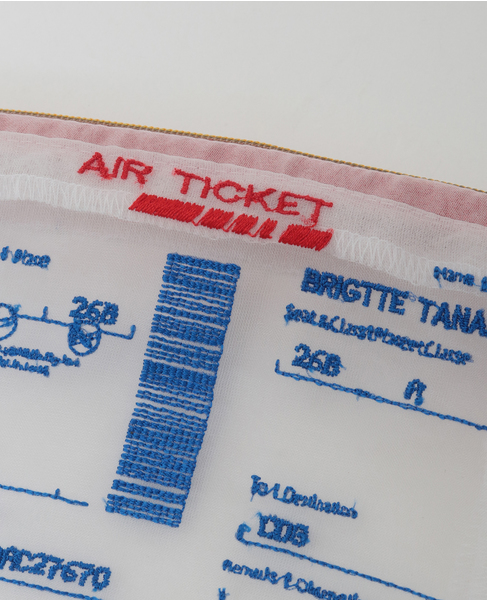 《WEB限定》【Brigitte Tanaka/ブリジット タナカ】AIRTICKET POCHETTE KEY HOLDER 詳細画像 ホワイト 3