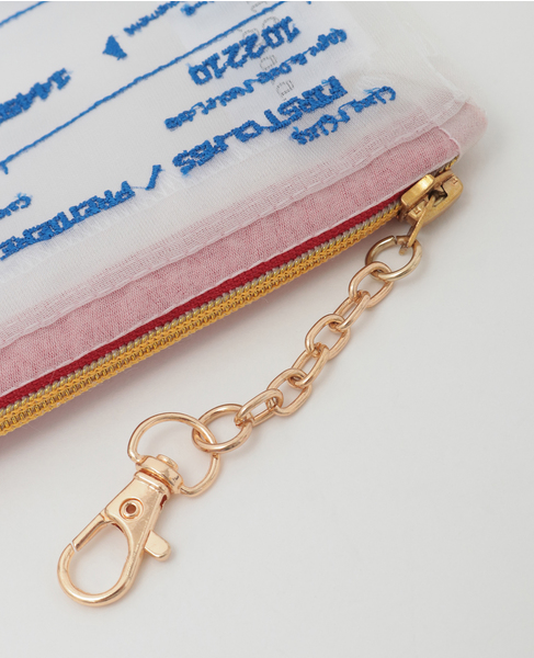 《WEB限定》【Brigitte Tanaka/ブリジット タナカ】AIRTICKET POCHETTE KEY HOLDER 詳細画像 ホワイト 5