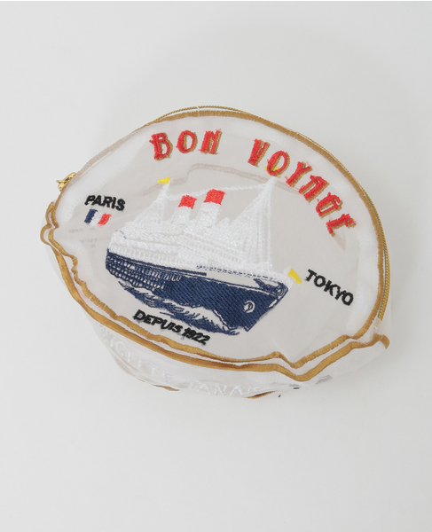 《WEB限定》【Brigitte Tanaka/ブリジット タナカ】BON VOYAGE PAQUEBOT POUCH 詳細画像 ホワイト 1