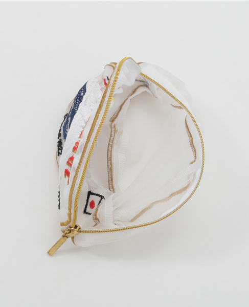 《WEB限定》【Brigitte Tanaka/ブリジット タナカ】BON VOYAGE PAQUEBOT POUCH 詳細画像 ホワイト 8