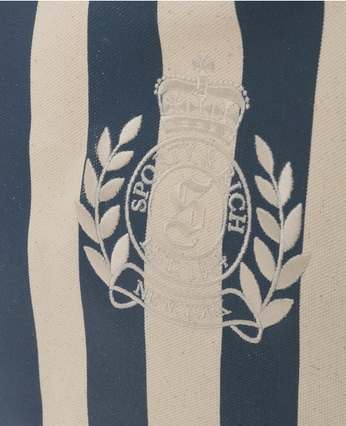 【Sporty＆Rich/スポーティアンドリッチ】NY Crest Beach Tote 詳細画像 アイボリー 5
